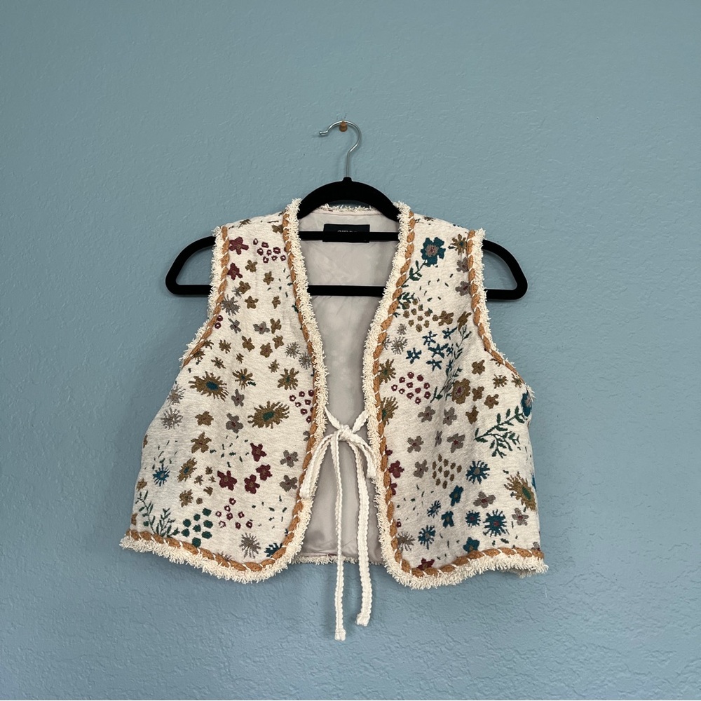 Cider Cream Textured Vest